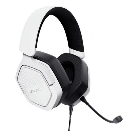 Trust Gaming Auriculares GXT 492W Carus con Micrófono Jack 3.5 Blancos